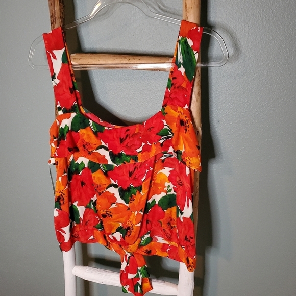 NWT Zara floral top size L - Picture 7 of 7